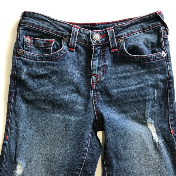 🔴SOLD🔴 TRUE RELIGION Geno Cut Off Jean Shorts - Picture 3 of 7